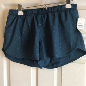 Dark blue Old Navy running shorts, size M